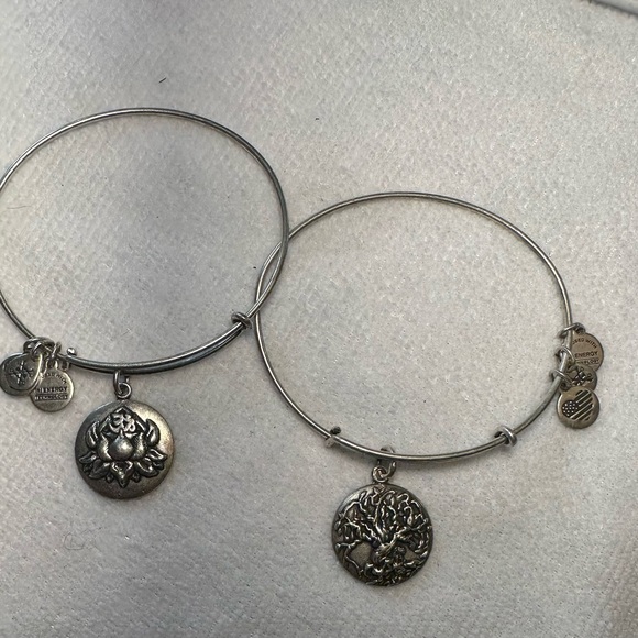 Alex and Ani Jewelry - ✨ Alex and Ani Silver Duo – Tree of Life + Lotus Peace Petals✨